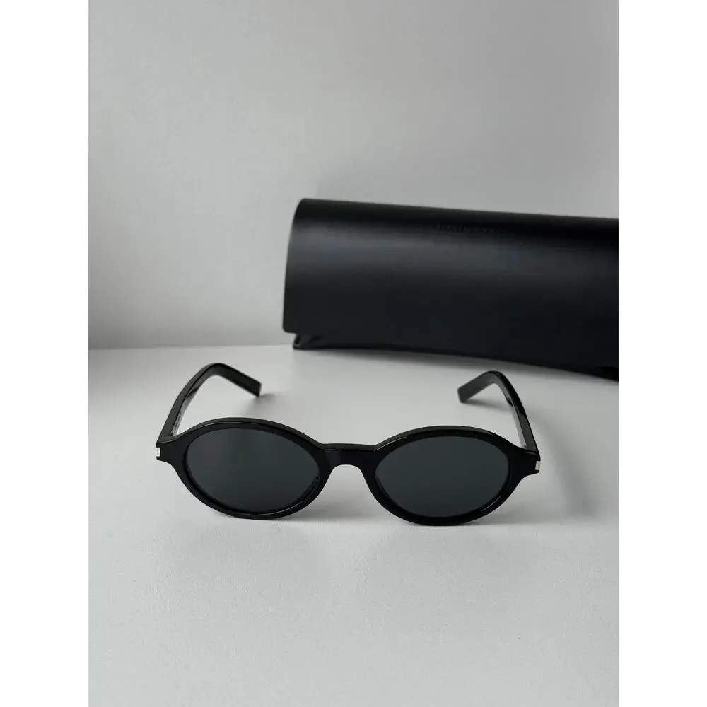 NEW Saint Laurent SL751 Jeanne Black Oval Sunglasses